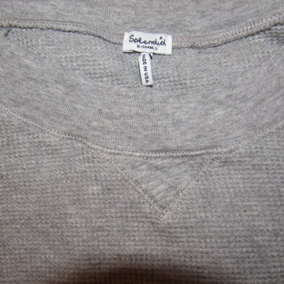 🆕️ Splendid Thermal Waffle Knit Tee Shirt Top - Picture 5 of 6